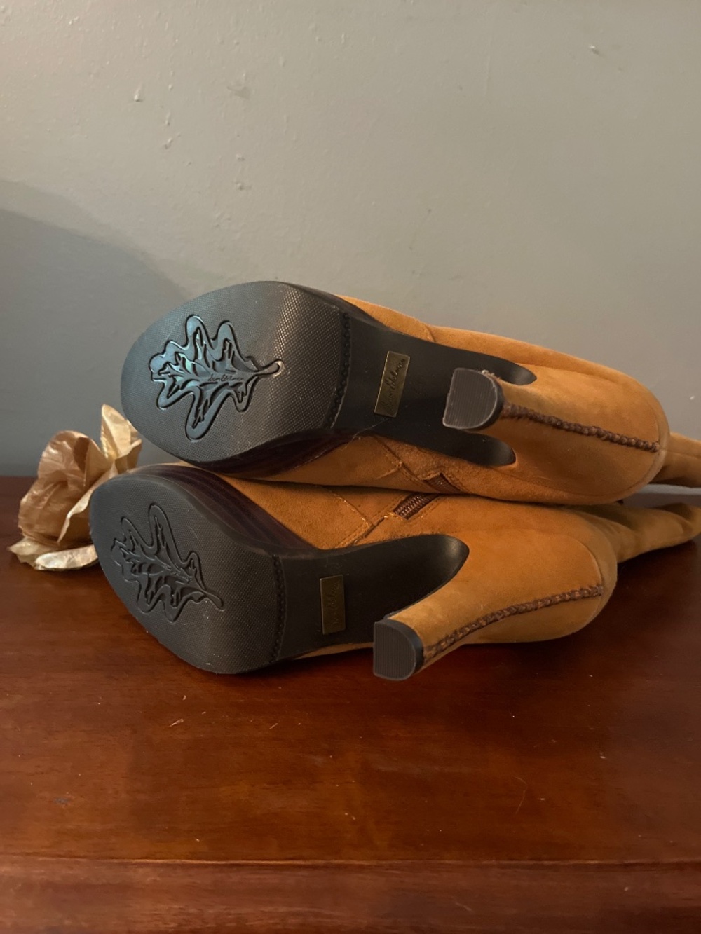 SAM EDELMAN Leather mid calf platform BOOTS - Picture 4 of 4